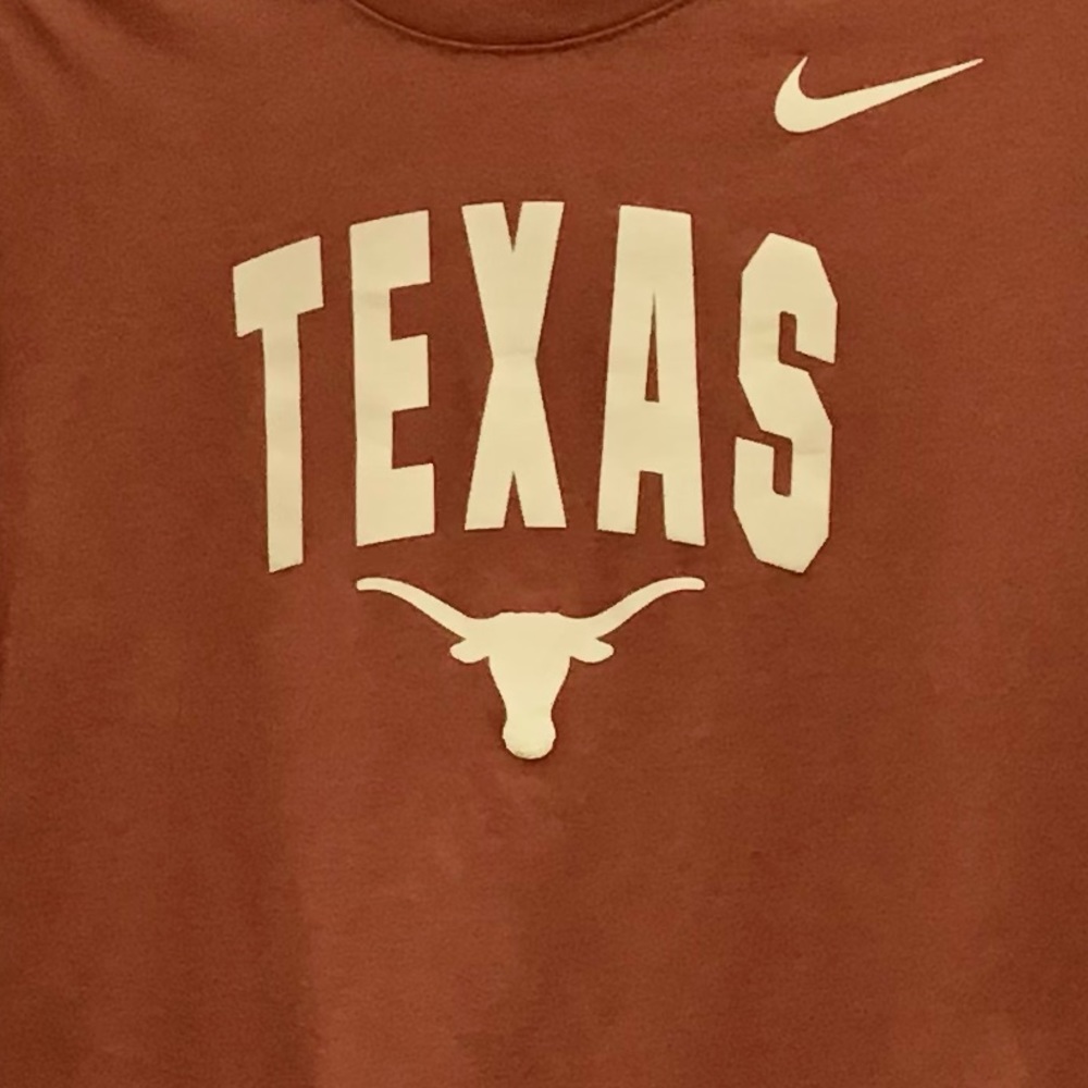 NIKE Texas Longhorn T-shirt Size S Burnt orange